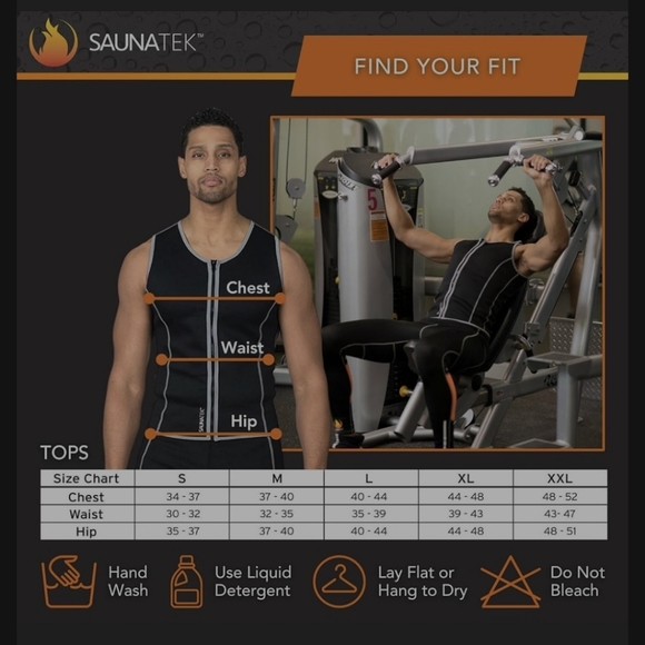 NWOT SaunaFX by Saunatek Men's XXL Neoprene Sauna Vest - Picture 7 of 9